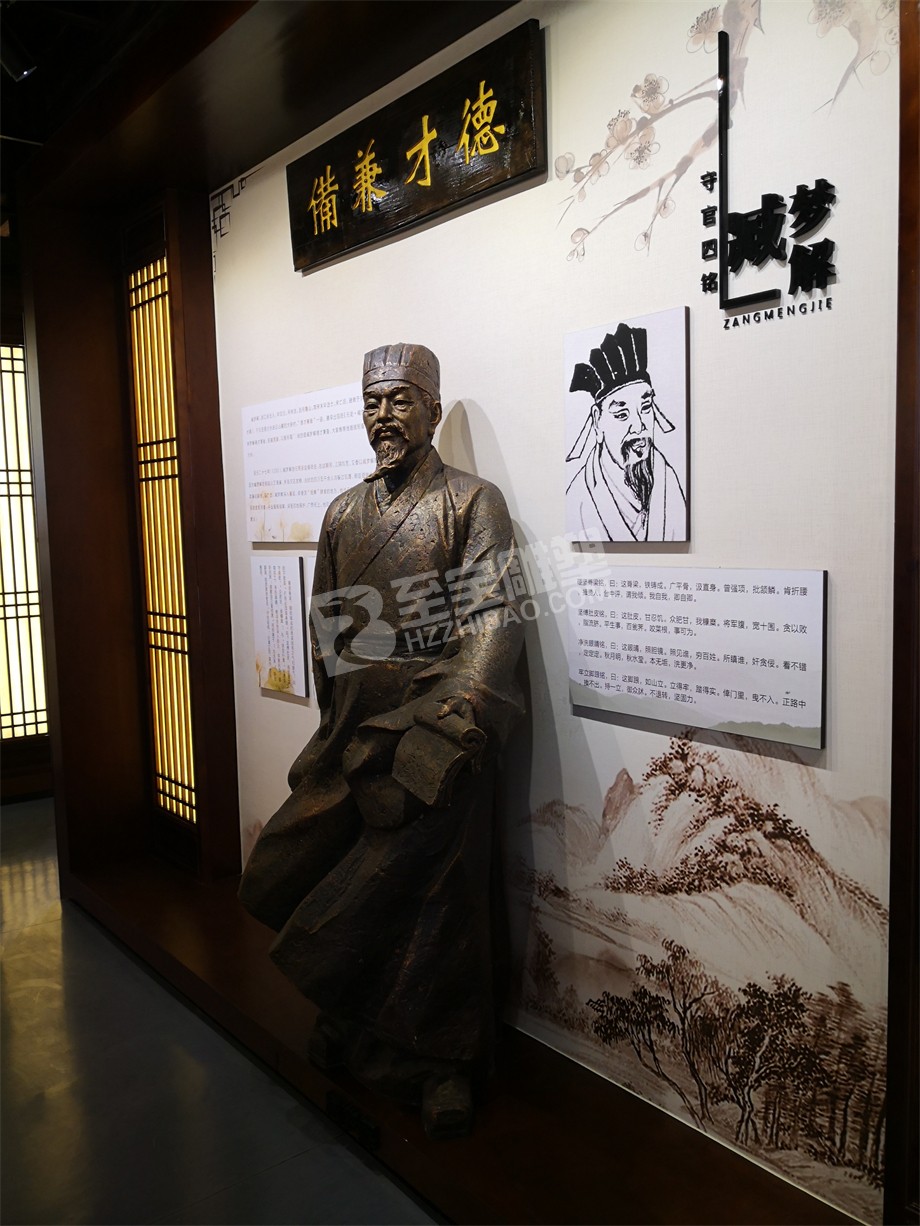 博物館展廳展陳玻璃鋼仿鑄銅人物雕塑玻璃鋼仿黃銅雕塑圓雕設計定制